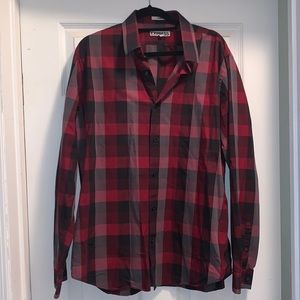 Express men’s fitted button down shirt